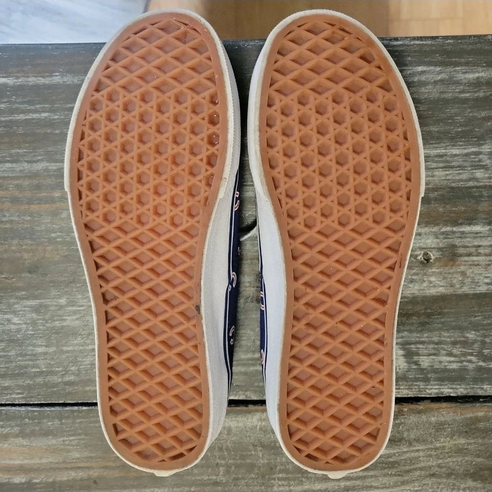 Vans X MLB Authentics Chicago Cubs Sneakers Men’s Size 5  Women's 6.5  EC - Picture 7 of 8